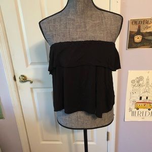 off the shoulder black top